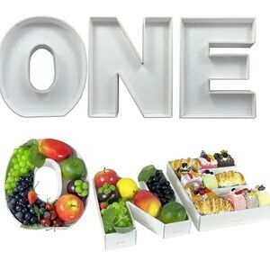 Amazon Cardboard Letter ONE Birthday Food Tray Box